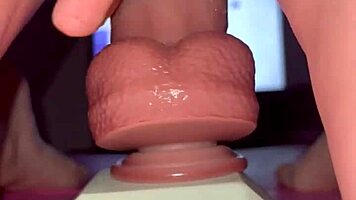 TINY REDHEAD Rides HUGE Fence Post COCK To Juicy Orgasm!