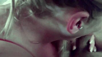 chubby teen gags hungrily on throbbing fat cock