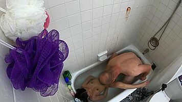 candy cruise chokes on asian cock in tub?