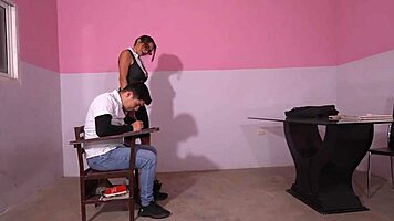 teacher, trade my grade for deepthroat cowgirl on your big tits? 😏