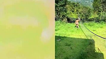 Hey, taste this delicious outdoor blowjob from horny milf Enm Diamond?