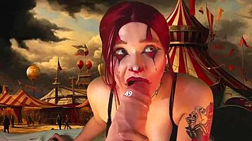 harley quinn stretches her ass cheeks on giant dildo scars explained