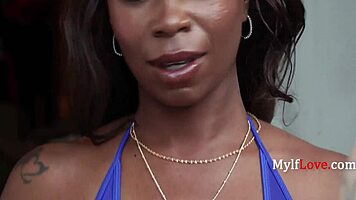 Ebony Milf Prefers Gardener's Thrust Over Costly IVF