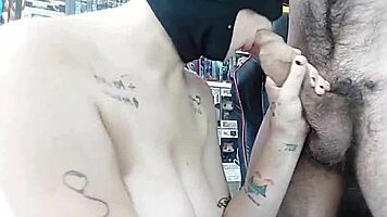 argentinian latina with big tits and ass slurps fat long monster cock