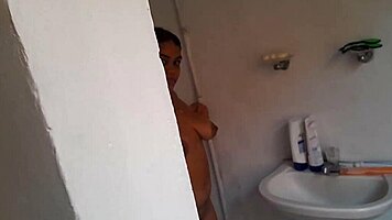 shower pounding brunette latina milf leaves me breathless with passion