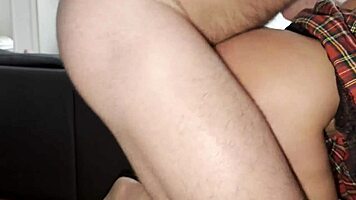 Teen sneaks into class fucks muscular teacher chair for grades creampie