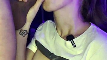 sexy latina teacher gags hard on thick cock swallowing every drop