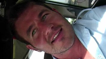 Cheeky slut teen trades tight pussy for ride cash