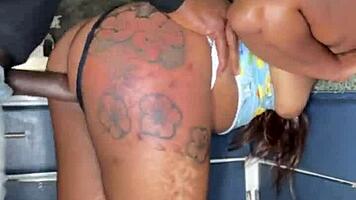 Merry Christmas with Big Black Cock Anal Fun