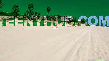 agatha turns yoga bliss into beachside hookup