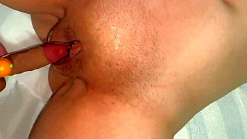 i'm loving these virgin tight pussies stretched by halloween dildos