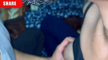 hot desi babe rides reverse cowgirl hard with her friend in village