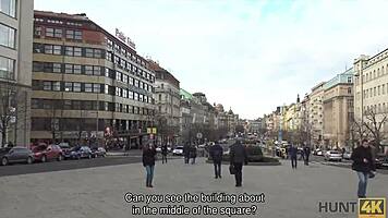 hunt4k prague streets lead to brunette's cash sex adventure outdoors