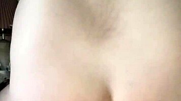 Young girl fucks guy hard with huge toys and anal dildo play