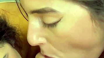 lesbian shower turns sloppy double blowjob cum swap pov