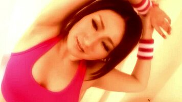 Sweaty Asian screams riding thick cock after workout 💦🍆😩