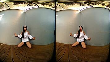 petite asian teases her perky tits