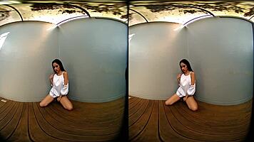 petite asian teases her perky tits