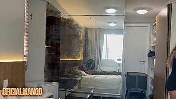 After club dragged skinny tattooed Brazilian teen home for raw anal POV squirting