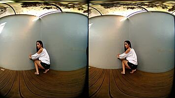 petite asian teases her perky tits