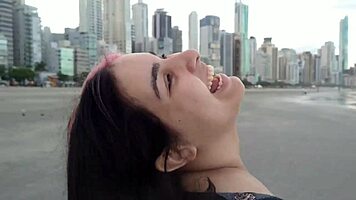 pregnant african beauty seduces beach crowd with her sexy belly