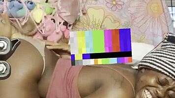 Petite Ebony Takes Big Black Cock on Casual Couch Fuck