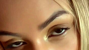 18yo small tits blonde latina rides big cock pov rimjob doggy cumshot