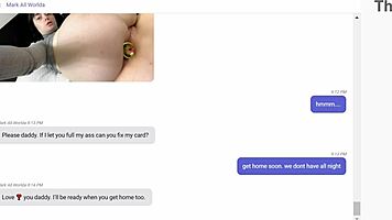 daddy, my naughty ass pays off that credit card debt right now?