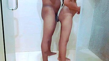 Hot Couple Slams Passionate Pussy Pounding Orgasms Big Tits Ass in Steamy Shower Fuck