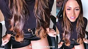 beautiful classy natalia teases clothed in adorable live kik stream looking so horny and cute