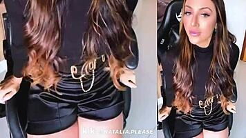 beautiful classy natalia teases clothed in adorable live kik stream looking so horny and cute