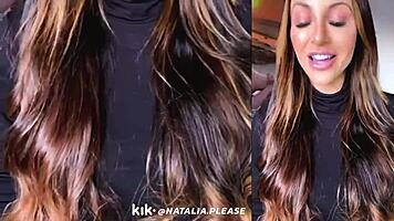 beautiful classy natalia teases clothed in adorable live kik stream looking so horny and cute