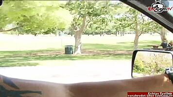 Skinny Big Tits Blonde Fucks Cuckold Husband Watching