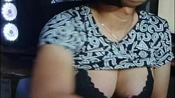 Mitha Shemale Strokes Cock Wildly Masturbating Solo in Office Crossdressing Frenzy!