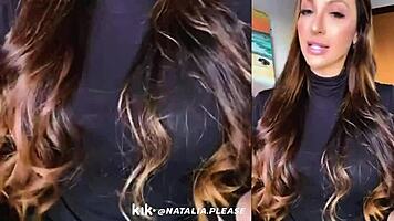 beautiful classy natalia teases clothed in adorable live kik stream looking so horny and cute