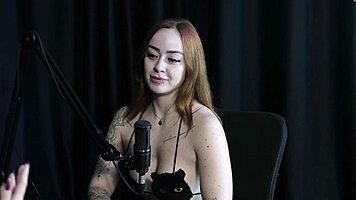 watch this naughty thai beauty tease in sheer red during her wild porn interview!