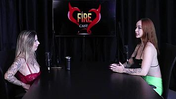 watch this naughty thai beauty tease in sheer red during her wild porn interview!