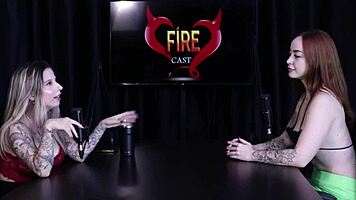 watch this naughty thai beauty tease in sheer red during her wild porn interview!