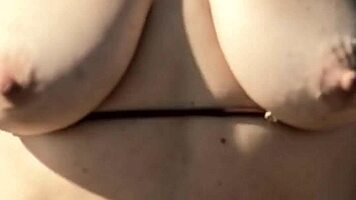 Skinny teen natural tits topless beach flashing voyeur compilation