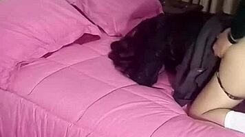 Petite Latina Student Rides Cock Teasing with Big Ass Cowgirl