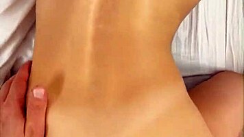 petite skinny babe wakes to morning doggystyle pounding facial cumshot