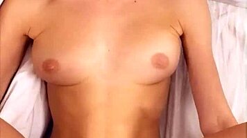 petite skinny babe wakes to morning doggystyle pounding facial cumshot