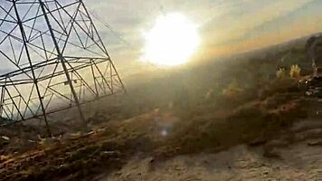 Petite ebony's big ass bent over for monster BBC doggystyle outdoors