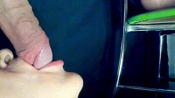 check out this milf's sensual blowjob ending in creamy mouth cum