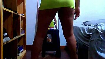 exclusive footage young babe teases behind scenes with older stud pov action