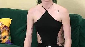 Kit summers rocks tight black bodysuit gothic miniskirt photoshoot