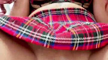 college cutie rides dildo to squirting orgasm moaning wet pussy bliss