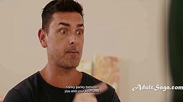 guy plugs her soaking wet household leak with deep thrusts