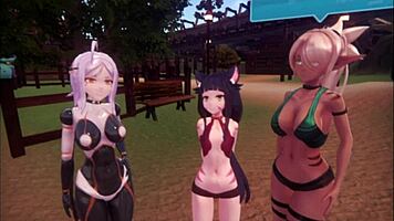 monster elf girl teases with epic titsjob in blue sky chapter