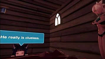 monster elf girl teases with epic titsjob in blue sky chapter